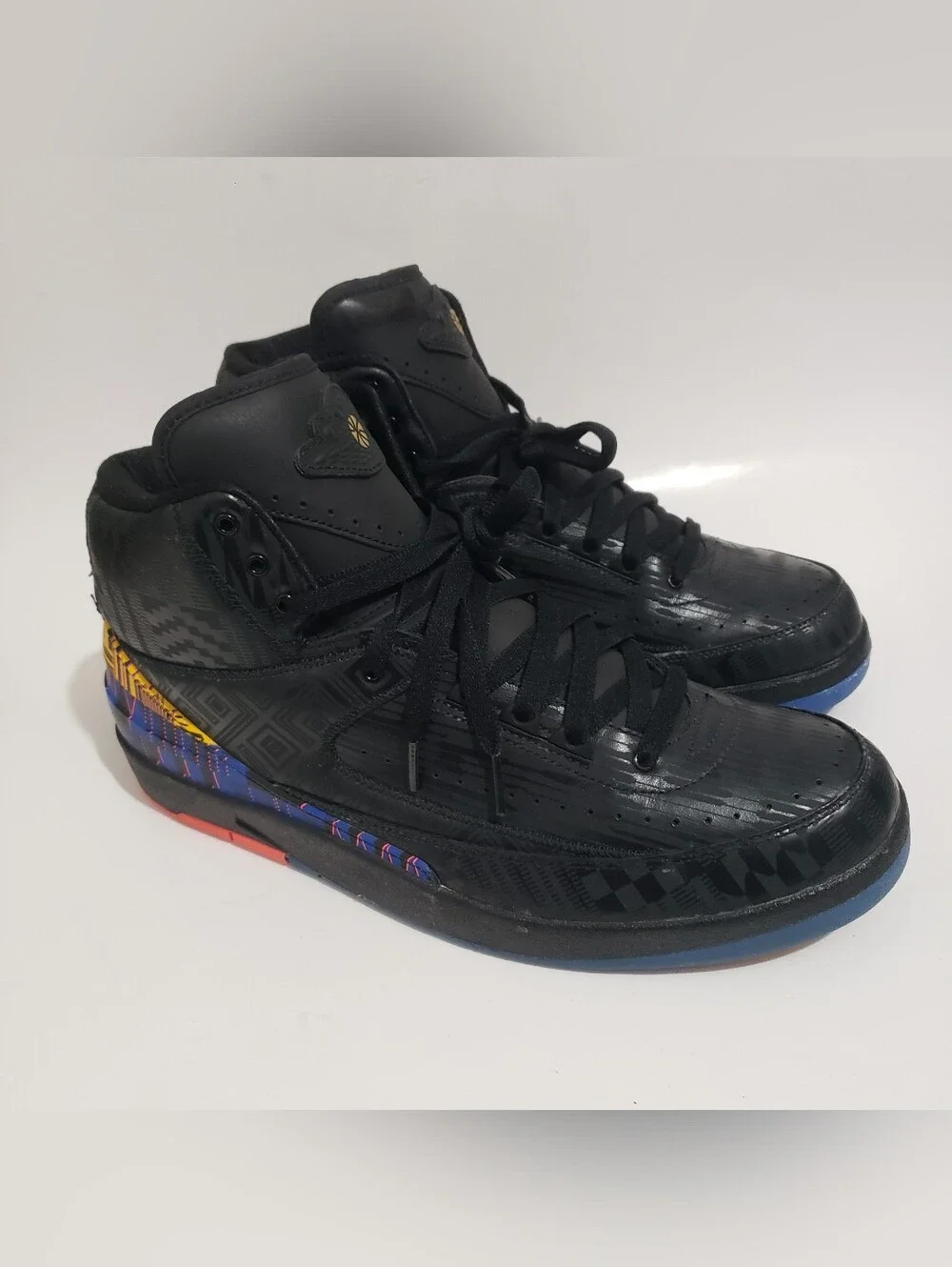 Air Jordan 2 Retro BHM Black History Month 2019 M’s Size 12 BQ7618-007 Well Kept